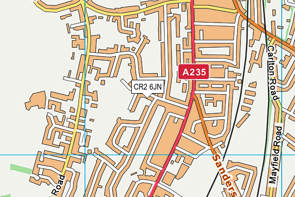 CR2 6JN map - OS VectorMap District (Ordnance Survey)