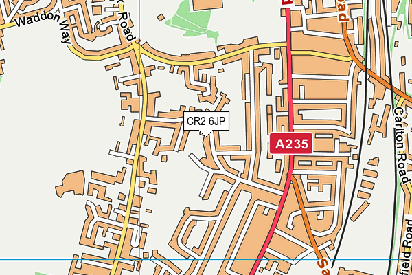 CR2 6JP map - OS VectorMap District (Ordnance Survey)