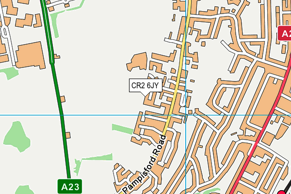 CR2 6JY map - OS VectorMap District (Ordnance Survey)