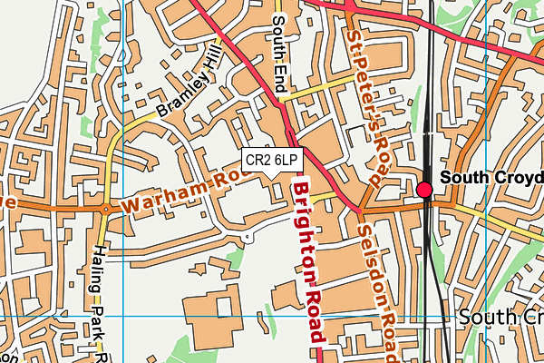 CR2 6LP map - OS VectorMap District (Ordnance Survey)