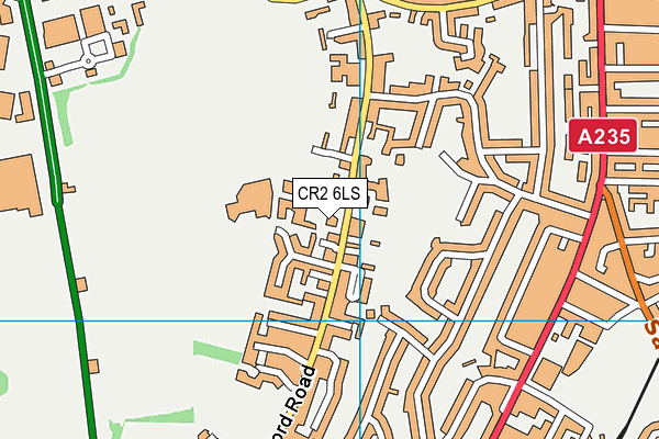 CR2 6LS map - OS VectorMap District (Ordnance Survey)
