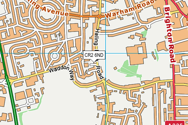 CR2 6ND map - OS VectorMap District (Ordnance Survey)