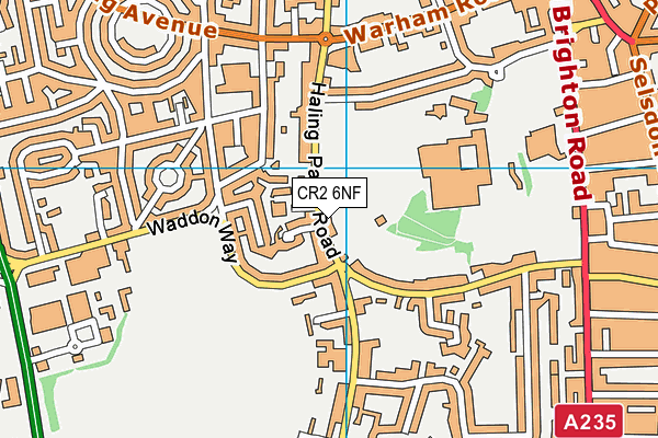 CR2 6NF map - OS VectorMap District (Ordnance Survey)