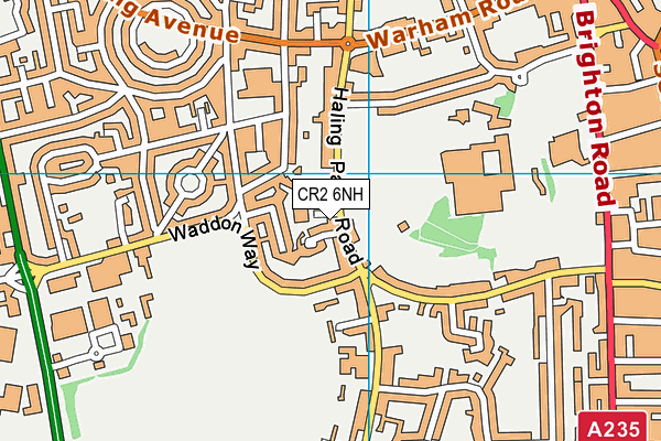 CR2 6NH map - OS VectorMap District (Ordnance Survey)