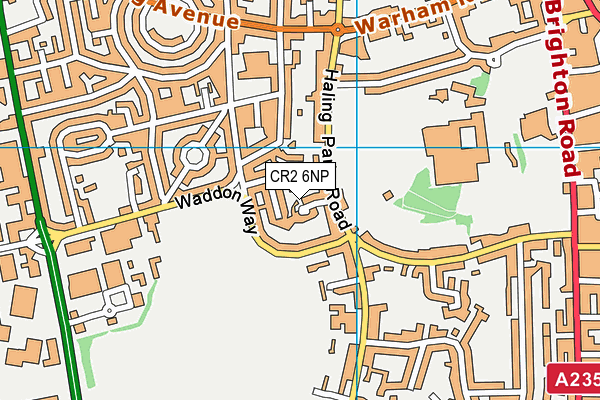 CR2 6NP map - OS VectorMap District (Ordnance Survey)