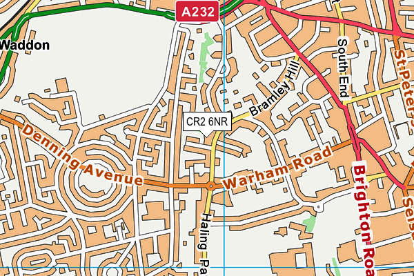 CR2 6NR map - OS VectorMap District (Ordnance Survey)