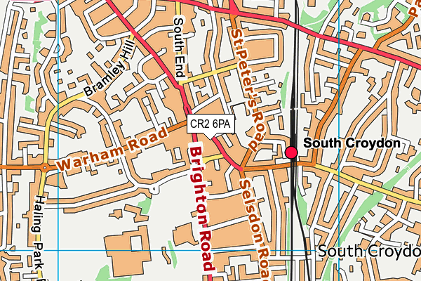 CR2 6PA map - OS VectorMap District (Ordnance Survey)