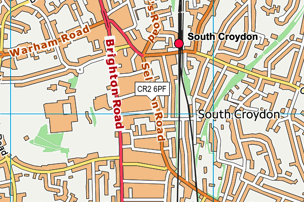 CR2 6PF map - OS VectorMap District (Ordnance Survey)