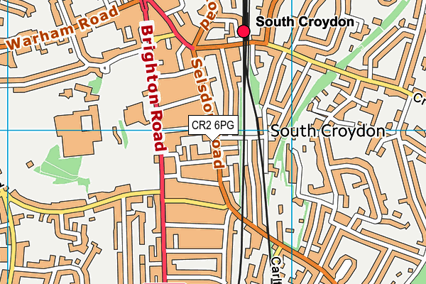 CR2 6PG map - OS VectorMap District (Ordnance Survey)