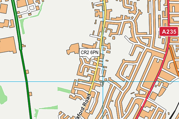 CR2 6PN map - OS VectorMap District (Ordnance Survey)