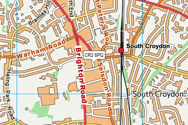 CR2 6PQ map - OS VectorMap District (Ordnance Survey)