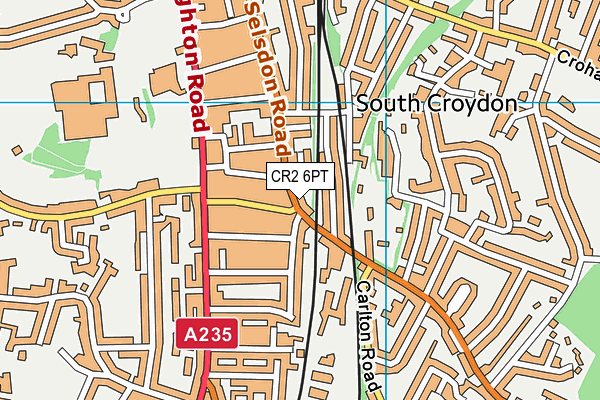 CR2 6PT map - OS VectorMap District (Ordnance Survey)