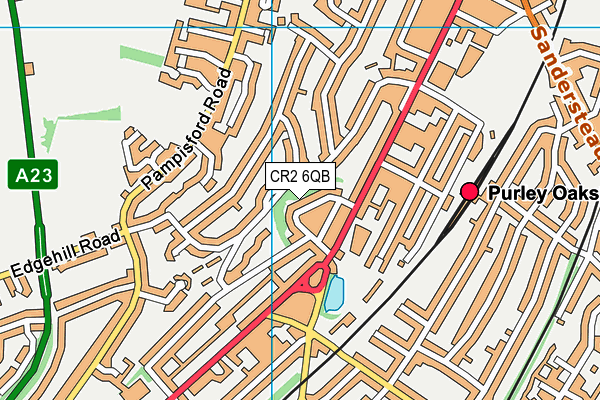 CR2 6QB map - OS VectorMap District (Ordnance Survey)