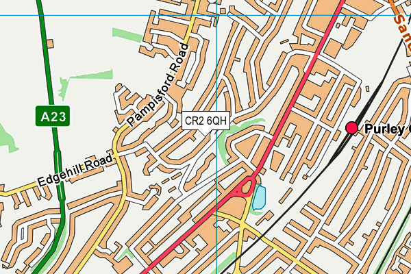 CR2 6QH map - OS VectorMap District (Ordnance Survey)