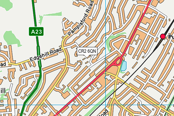 CR2 6QN map - OS VectorMap District (Ordnance Survey)