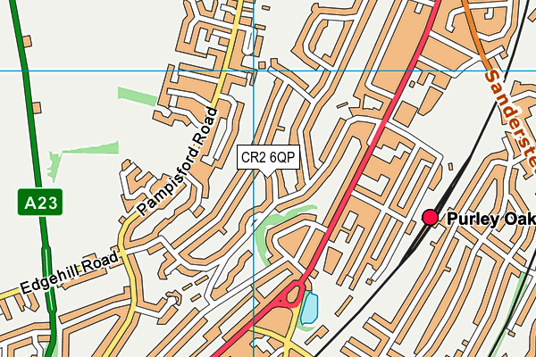 CR2 6QP map - OS VectorMap District (Ordnance Survey)