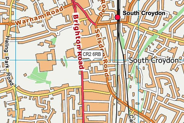 CR2 6RB map - OS VectorMap District (Ordnance Survey)