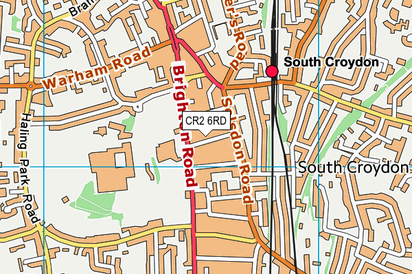 CR2 6RD map - OS VectorMap District (Ordnance Survey)