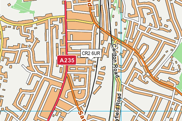 CR2 6UR map - OS VectorMap District (Ordnance Survey)