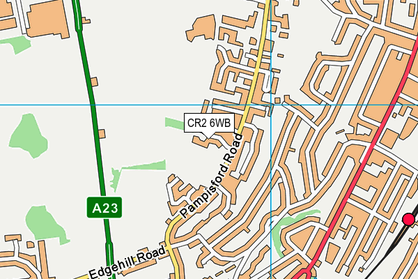 CR2 6WB map - OS VectorMap District (Ordnance Survey)