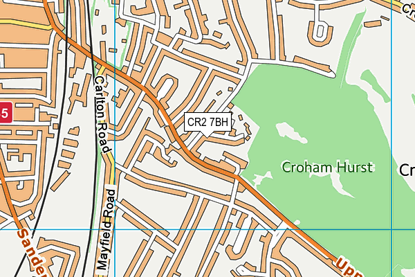 CR2 7BH map - OS VectorMap District (Ordnance Survey)