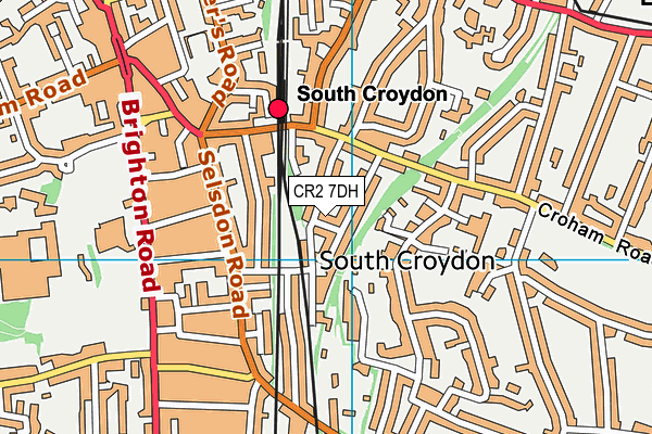 CR2 7DH map - OS VectorMap District (Ordnance Survey)