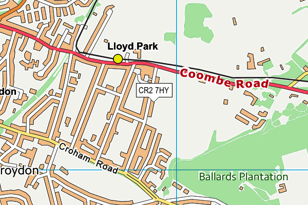 Coombe Wood School map (CR2 7HY) - OS VectorMap District (Ordnance Survey)
