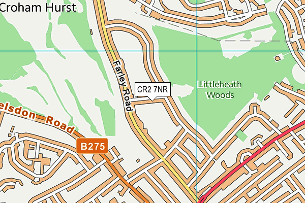 CR2 7NR map - OS VectorMap District (Ordnance Survey)