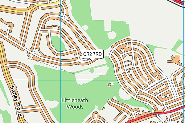 CR2 7RD map - OS VectorMap District (Ordnance Survey)