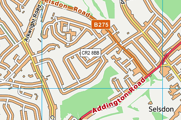 CR2 8BB map - OS VectorMap District (Ordnance Survey)