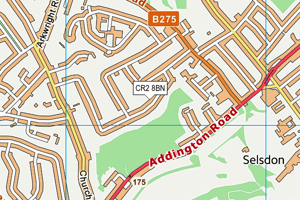 CR2 8BN map - OS VectorMap District (Ordnance Survey)