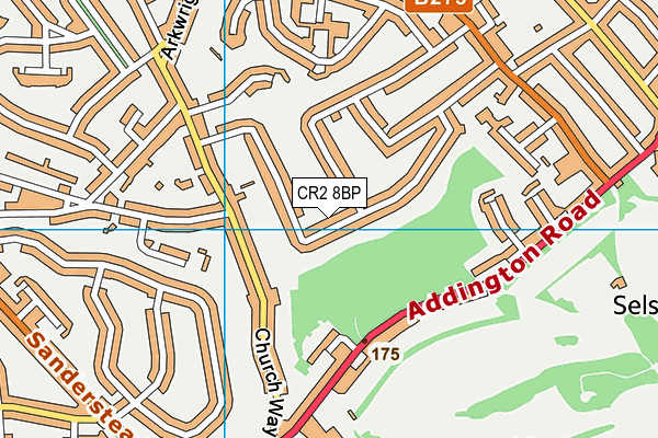 CR2 8BP map - OS VectorMap District (Ordnance Survey)