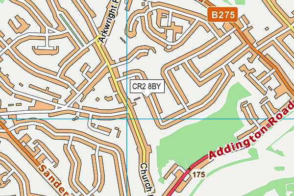 CR2 8BY map - OS VectorMap District (Ordnance Survey)