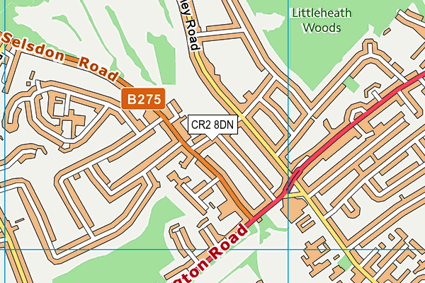 CR2 8DN map - OS VectorMap District (Ordnance Survey)