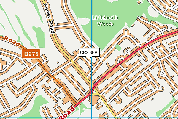 CR2 8EA map - OS VectorMap District (Ordnance Survey)