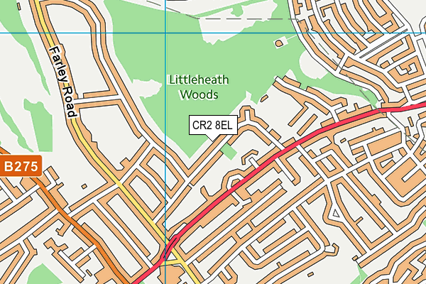 CR2 8EL map - OS VectorMap District (Ordnance Survey)