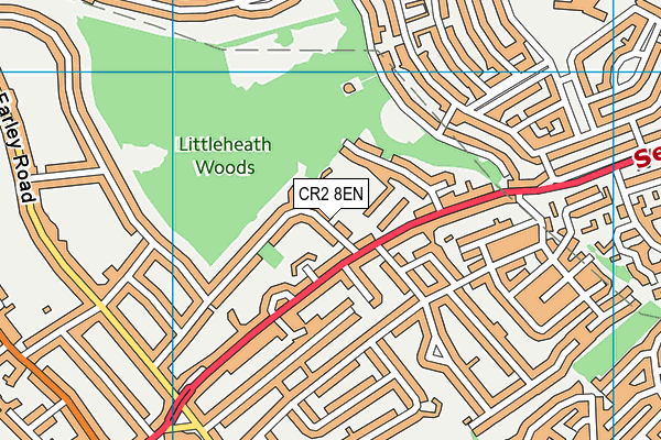 CR2 8EN map - OS VectorMap District (Ordnance Survey)