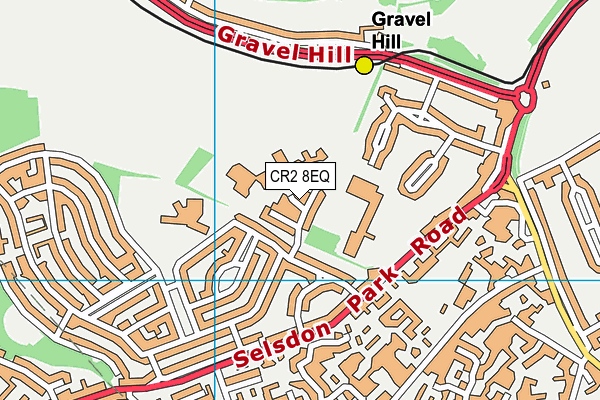 CR2 8EQ map - OS VectorMap District (Ordnance Survey)