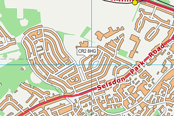 CR2 8HG map - OS VectorMap District (Ordnance Survey)