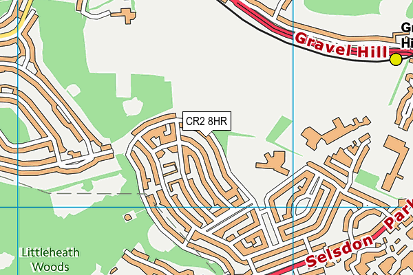 CR2 8HR map - OS VectorMap District (Ordnance Survey)
