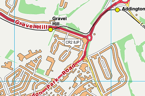 CR2 8JP map - OS VectorMap District (Ordnance Survey)