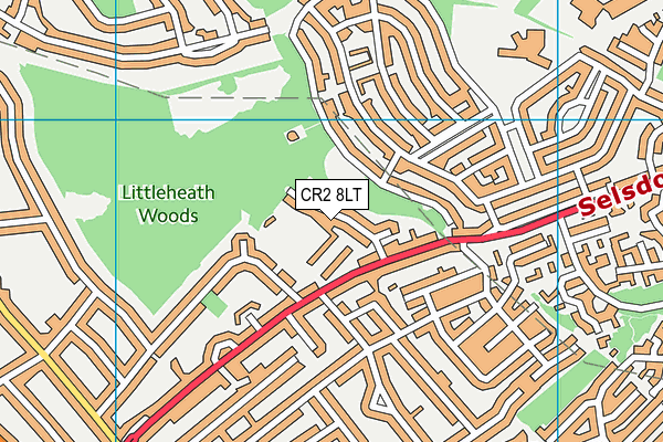 CR2 8LT map - OS VectorMap District (Ordnance Survey)