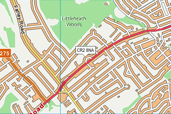 CR2 8NA map - OS VectorMap District (Ordnance Survey)