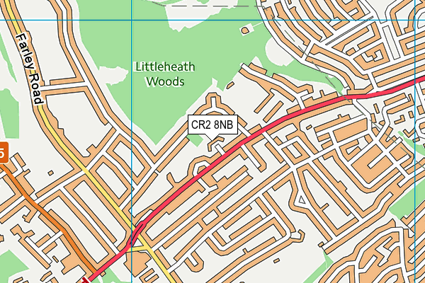 CR2 8NB map - OS VectorMap District (Ordnance Survey)