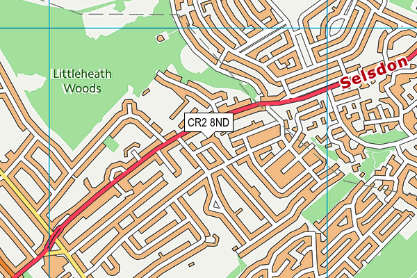 CR2 8ND map - OS VectorMap District (Ordnance Survey)