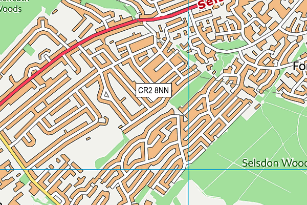 CR2 8NN map - OS VectorMap District (Ordnance Survey)