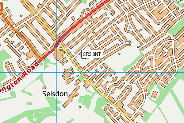 CR2 8NT map - OS VectorMap District (Ordnance Survey)