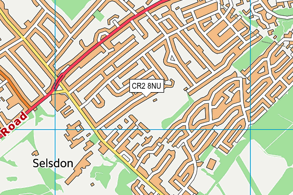 CR2 8NU map - OS VectorMap District (Ordnance Survey)