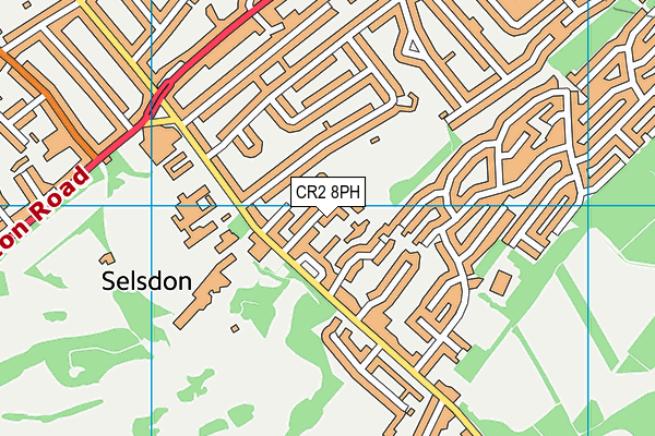 CR2 8PH map - OS VectorMap District (Ordnance Survey)