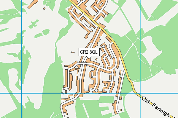 CR2 8QL map - OS VectorMap District (Ordnance Survey)